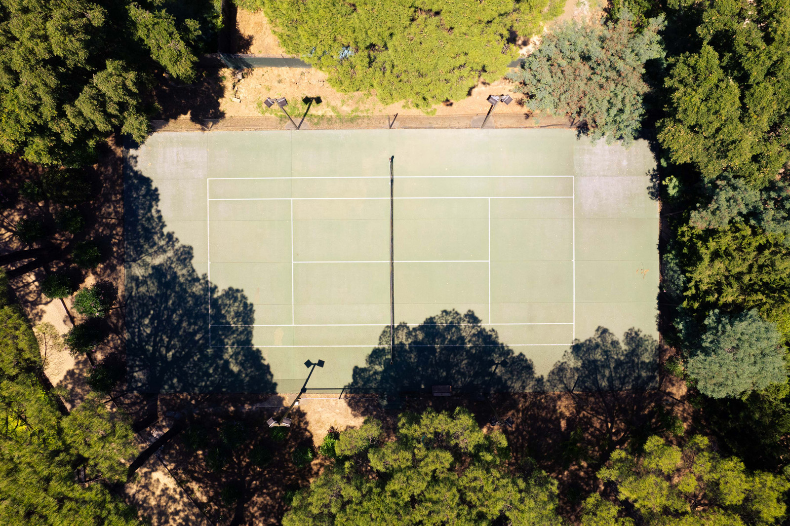 Privé tennisbaan